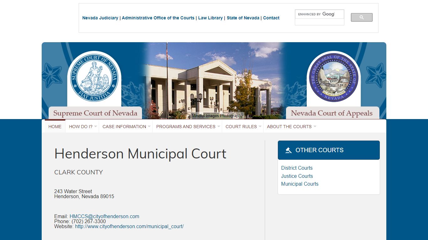 Henderson Municipal Court - Nevada Judiciary