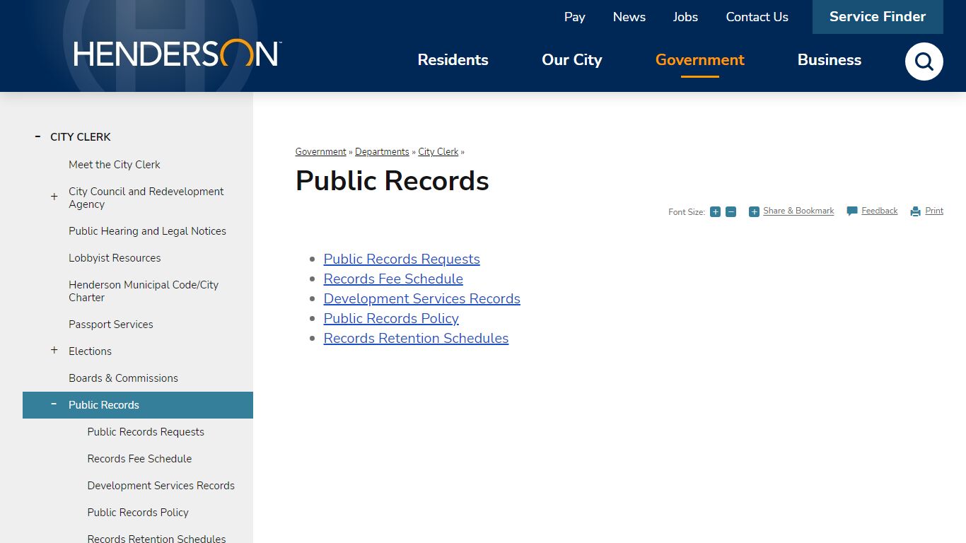 Public Records | Henderson, NV